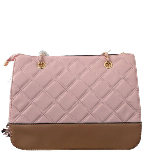 Pink Quilted Crossbody Bag