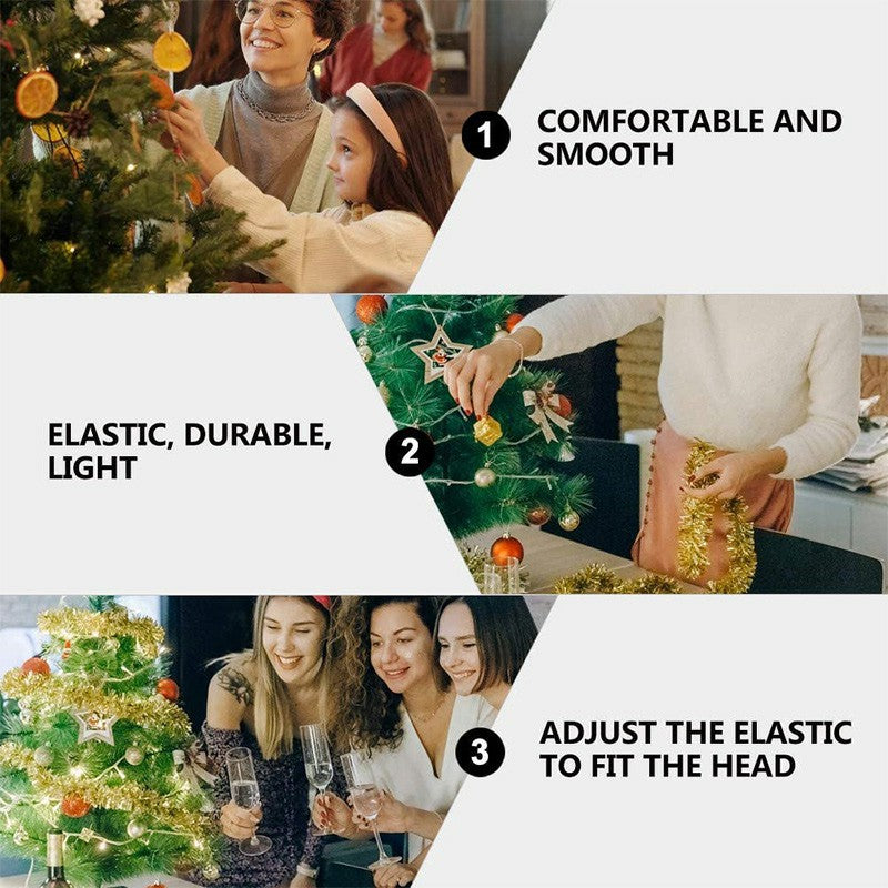 Encased Holiday Santa Beard Face Mask Costume for Adults for One Size fits All