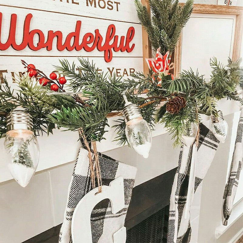 Chritsmas Tree Decor LED Snow Globe Bulb