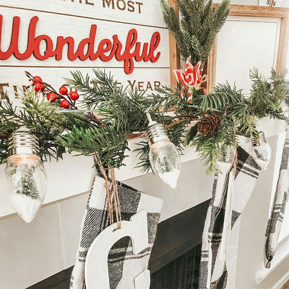 Chritsmas Tree Decor LED Snow Globe Bulb