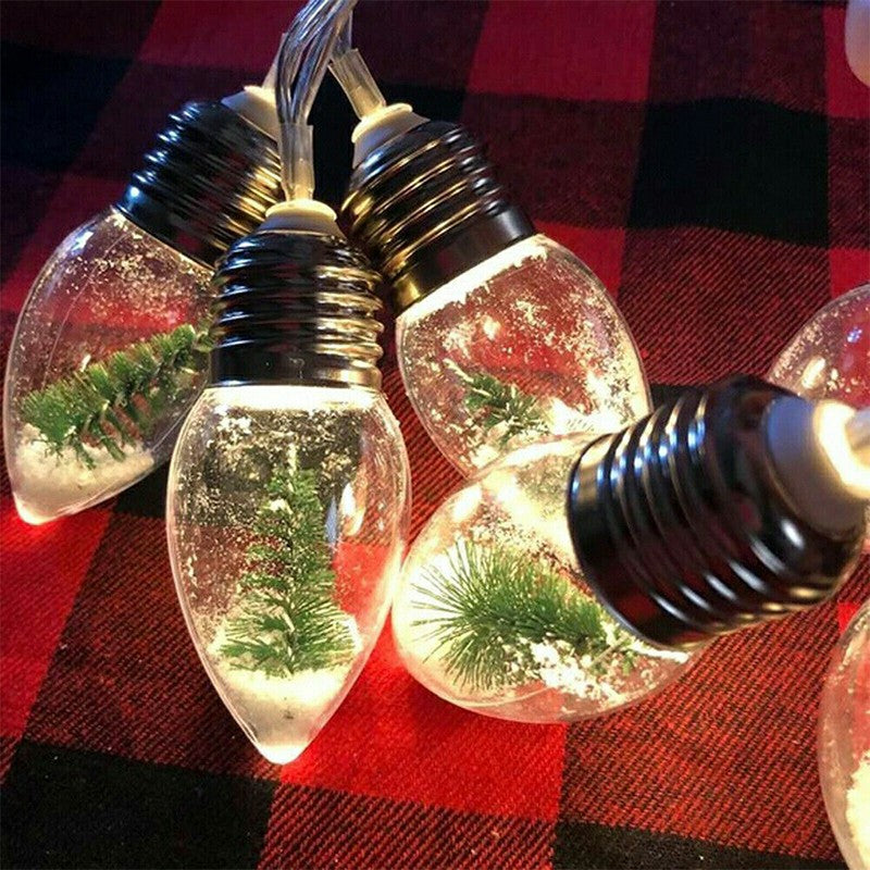 Chritsmas Tree Decor LED Snow Globe Bulb