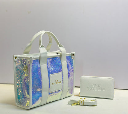 Tote bag with wallet set