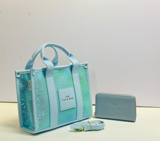 Tote bag with wallet set