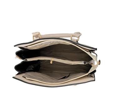 Off White Leather HandBag