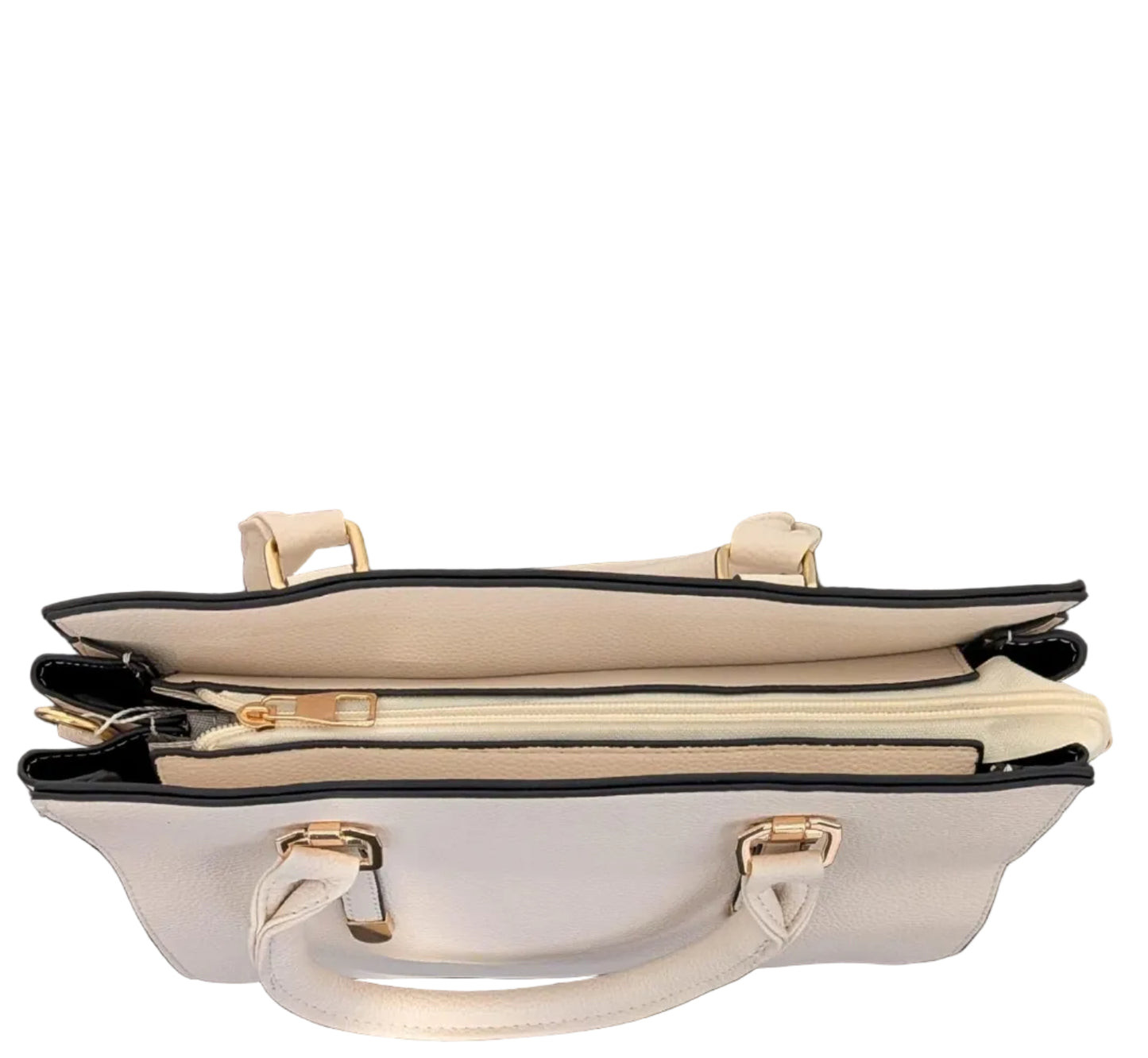 Off White Leather HandBag