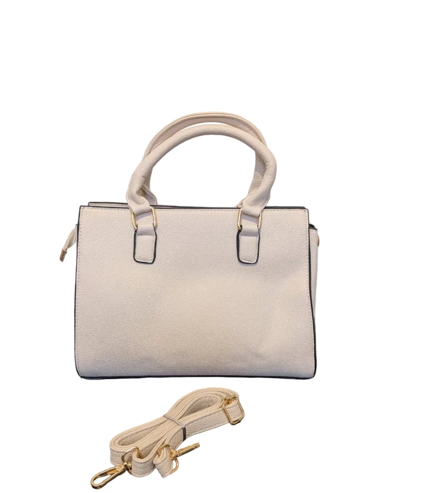 Off White Leather HandBag