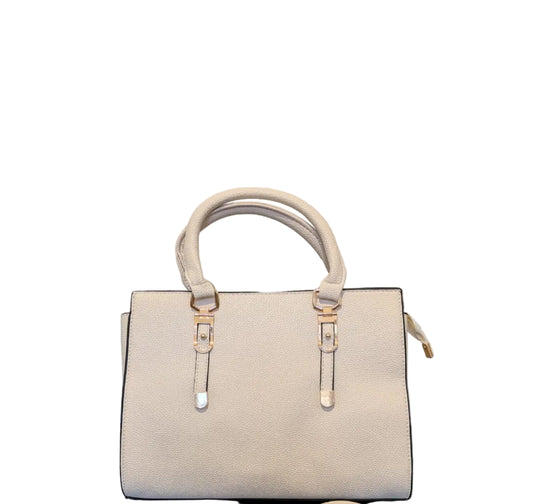 Off White Leather HandBag